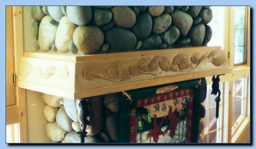 1-38  mantel pine cones and boughs